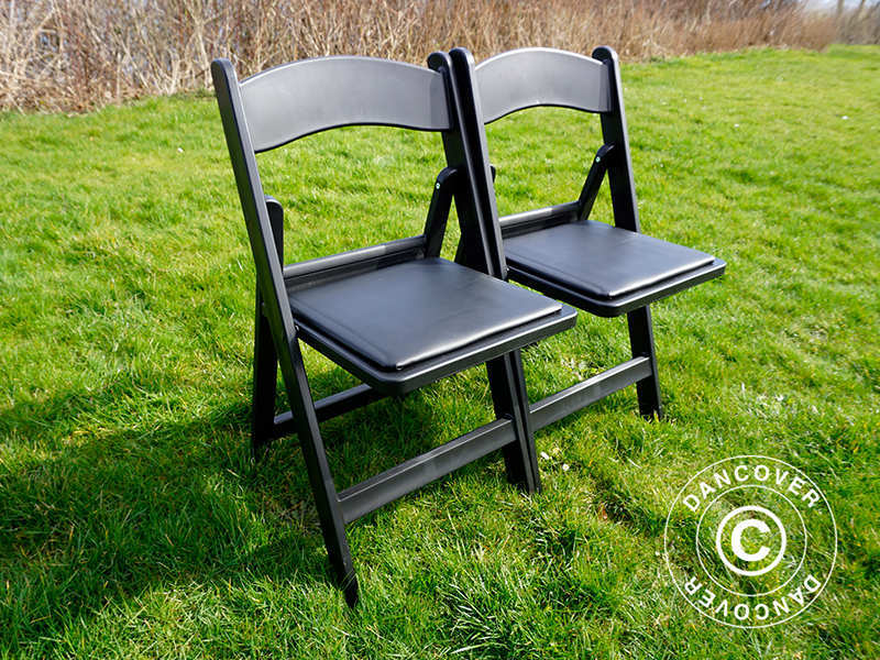 Klappstol, Svart, 44x46x77cm, 4 st. - Image 39