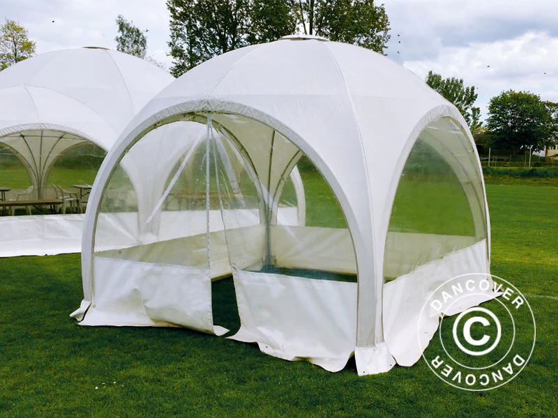 Kupoltält Multipavillon 3x6m, Vit - Image 6