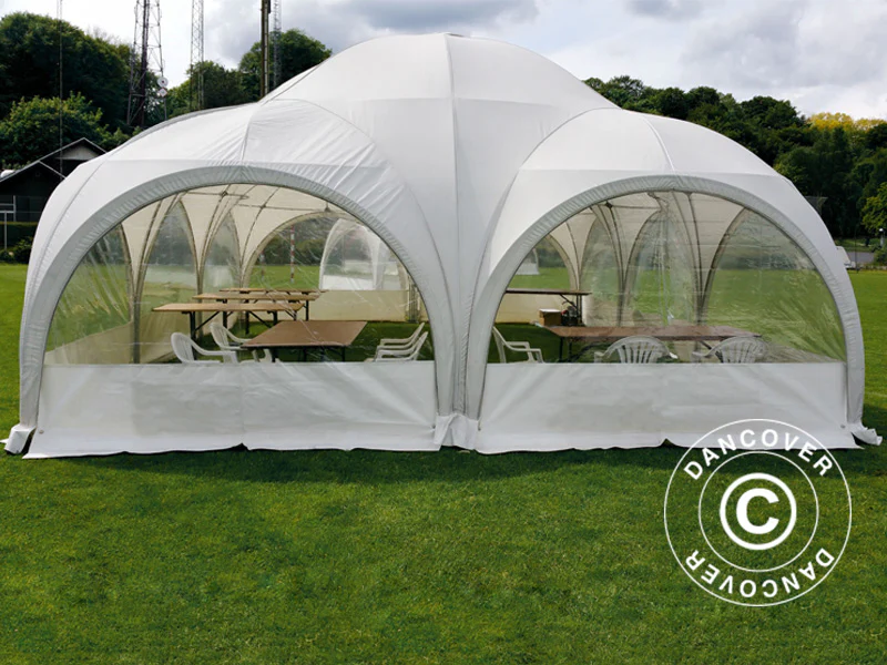 Kupoltält Multipavillon 6x6m, Vit - Image 3