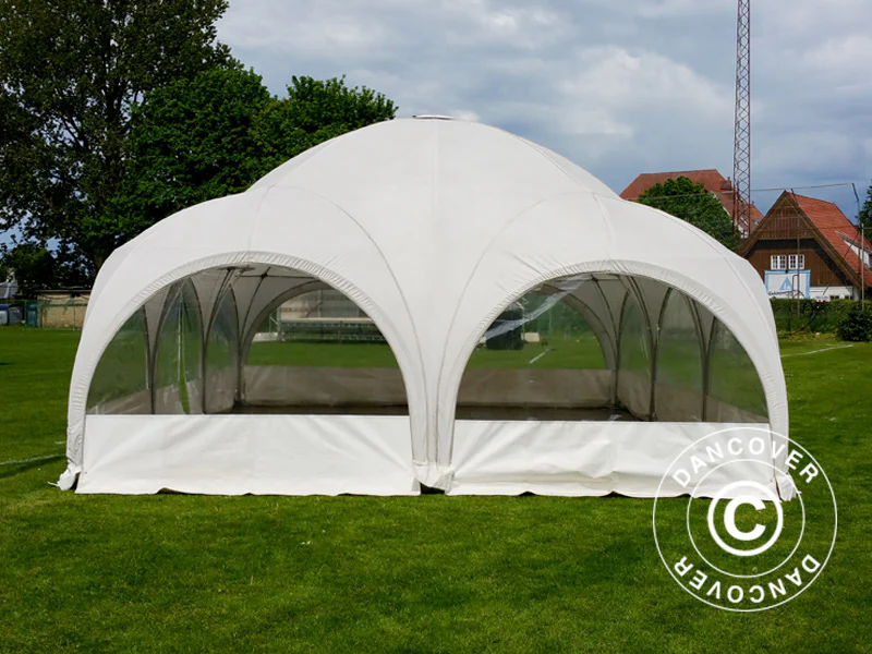 Kupoltält Multipavillon 6x9m, Vit - Image 10