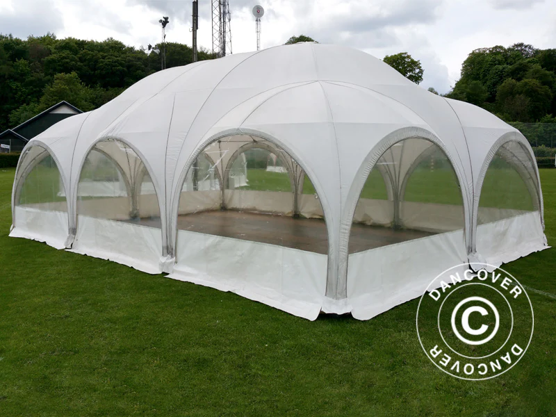 Kupoltält Multipavillon 6x9m, Vit - Image 2
