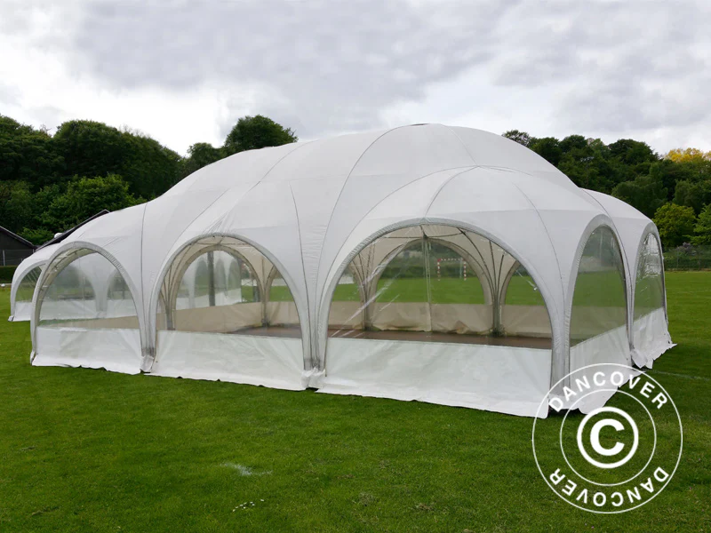 Kupoltält Multipavillon 6x9m, Vit - Image 5