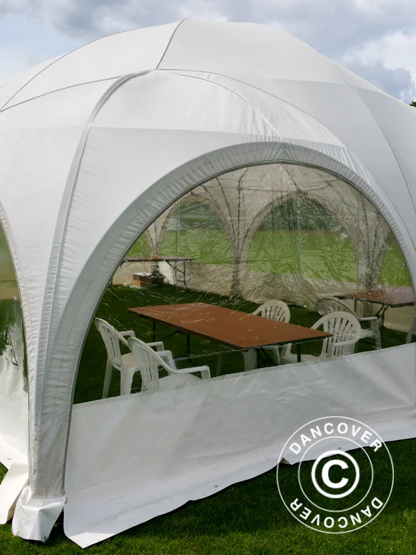 Kupoltält Multipavillon 6x9m, Vit - Image 9