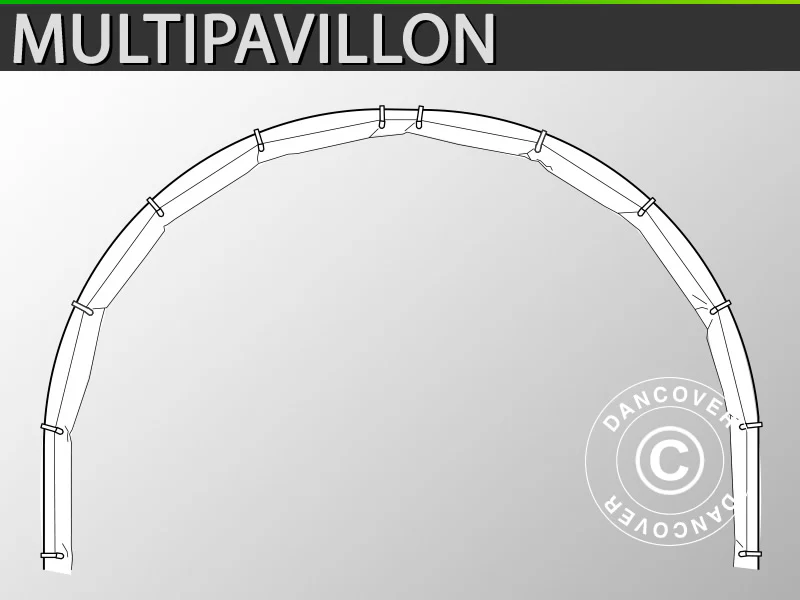 Kupoltält Multipavillon regnränna