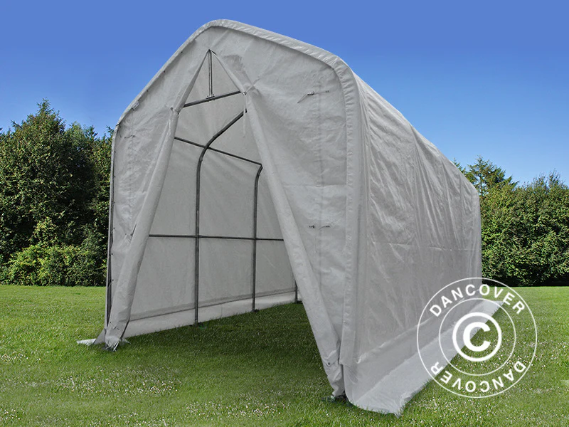 Lagertält multiGarage 4x12x4,5x5,5m, Vit - Image 3