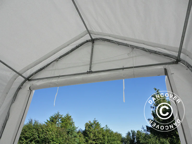 Lagertält multiGarage 4x12x4,5x5,5m, Vit - Image 9