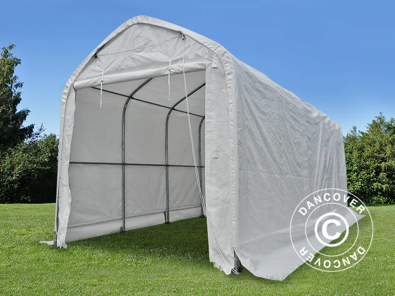 Lagertält multiGarage 4x14x4,5x5,5m, Vit - Image 3