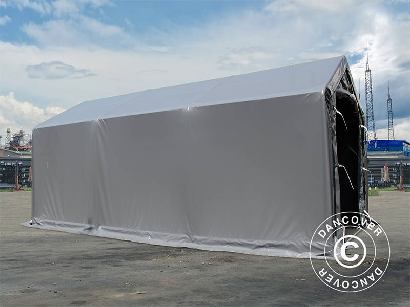 Lagertält PRO 3x6x2x2,82m, PVC, Grå - Image 5