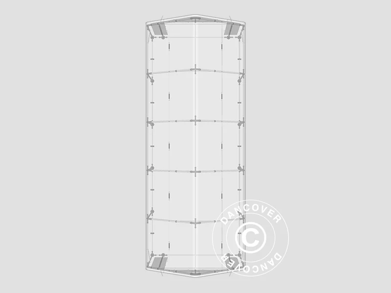 Lagertält PRO 4x10x2x3,1m, PVC, Grå - Image 14