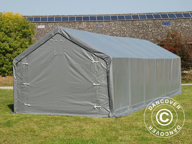 Lagertält PRO 4x12x2x3,1m, PVC, Grå - Image 12