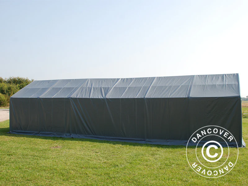 Lagertält PRO 4x12x2x3,1m, PVC, Grå - Image 19