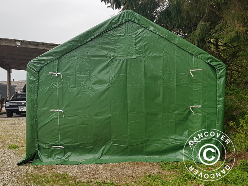 Lagertält PRO 4x6x2x3,1m, PVC, Grön - Image 11