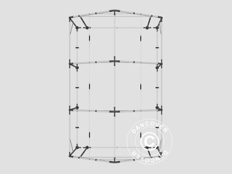 Lagertält PRO 4x6x2x3,1m, PVC, Grön - Image 23