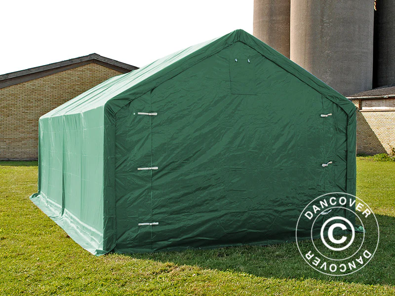 Lagertält PRO 4x6x2x3,1m, PVC, Grön - Image 5