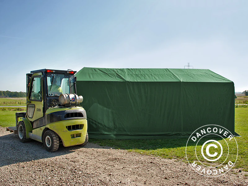 Lagertält PRO 4x6x2x3,1m, PVC, Grön - Image 7