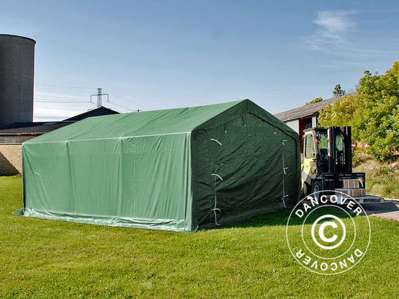 Lagertält PRO 4x6x2x3,1m, PVC, Grön - Image 8