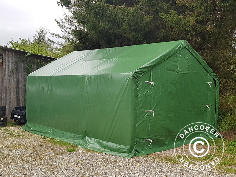 Lagertält PRO 4x6x2x3,1m, PVC, Grön - Image 9