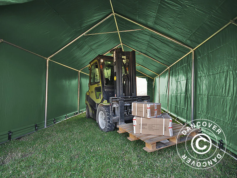 Lagertält PRO 4x8x2,5x3,6m, PVC, Grön - Image 11