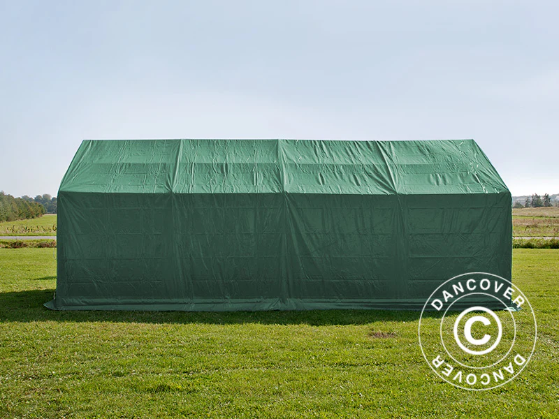 Lagertält PRO 4x8x2,5x3,6m, PVC, Grön - Image 3