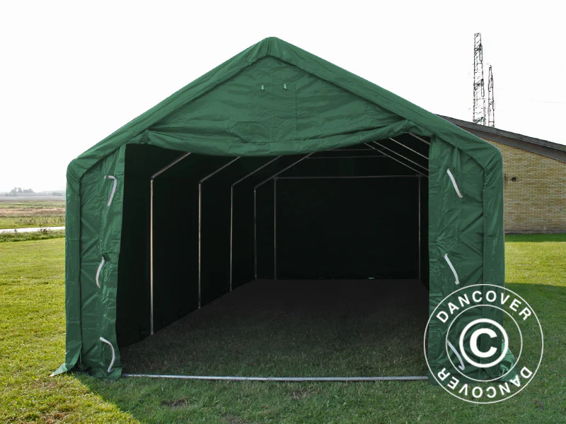 Lagertält PRO 4x8x2x3,1m, PVC, Grön - Image 14
