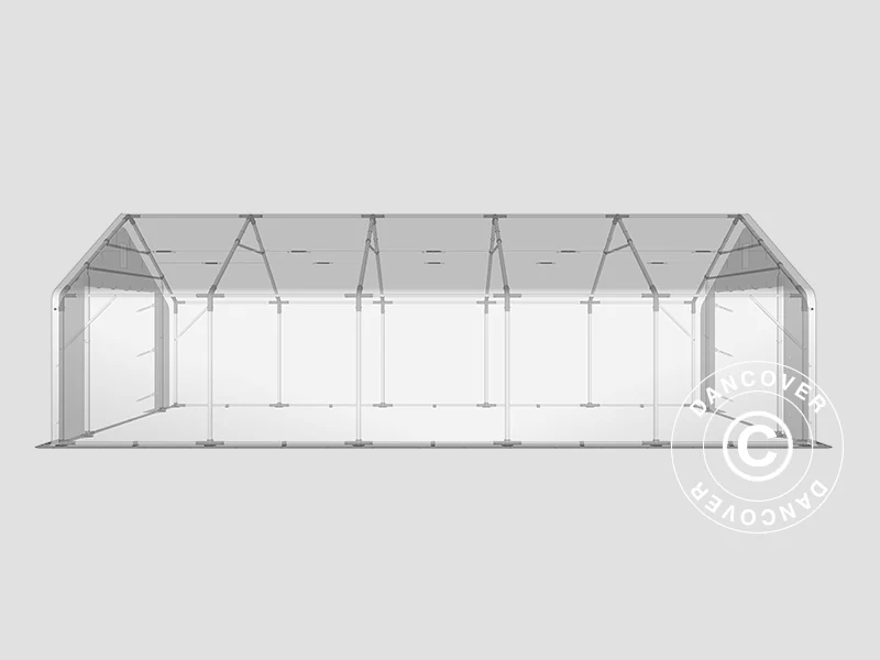 Lagertält PRO 5x10x2x3,39m, PVC, Grön - Image 8