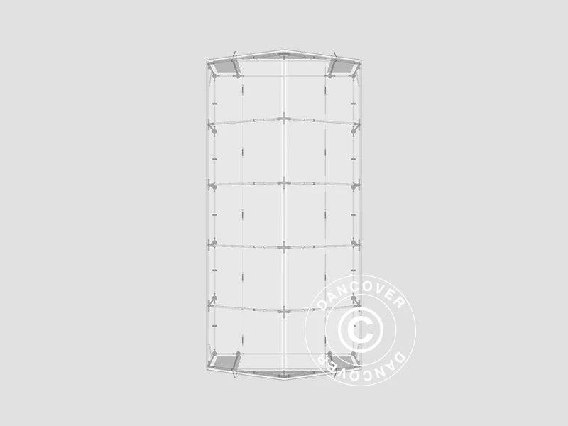 Lagertält PRO 5x10x2x3,39m, PVC, Grön - Image 9