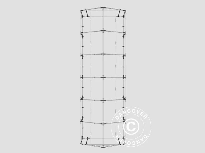 Lagertält PRO 5x12x2x3,39m, PVC, Grå - Image 39