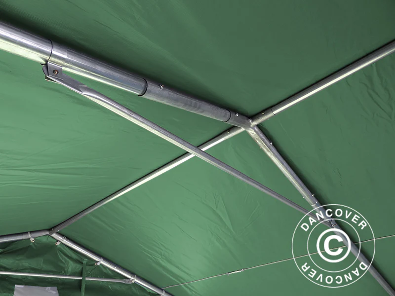 Lagertält PRO 5x8x2,5x3,89m, PVC, Grön - Image 11