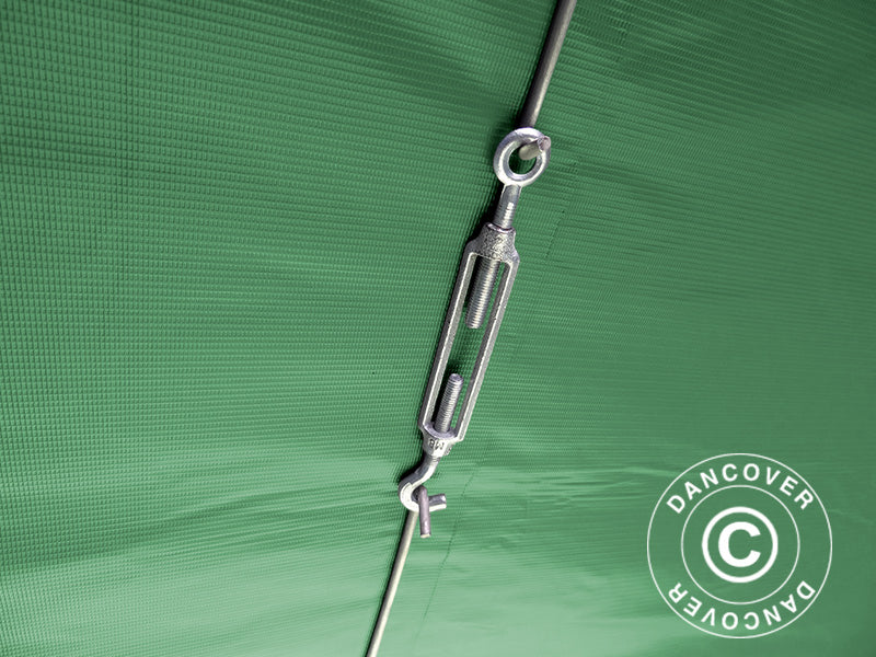 Lagertält PRO 5x8x2,5x3,89m, PVC, Grön - Image 12