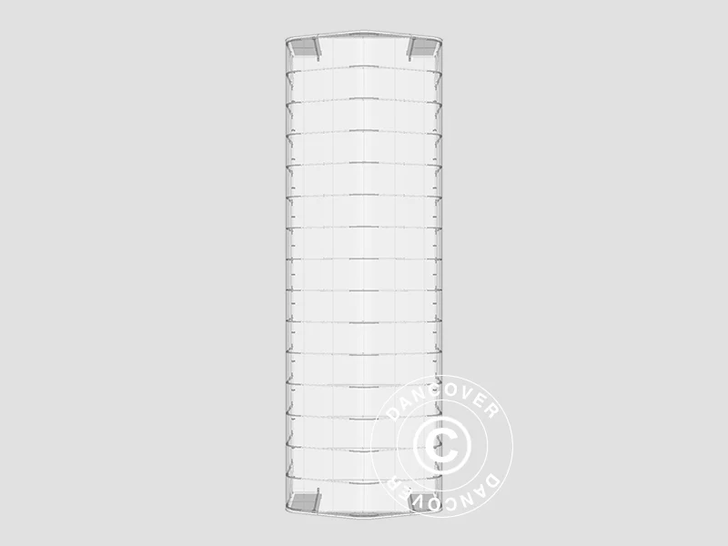 Lagertält PRO 6x18x3,7m PVC med takpanel, Grön - Image 18