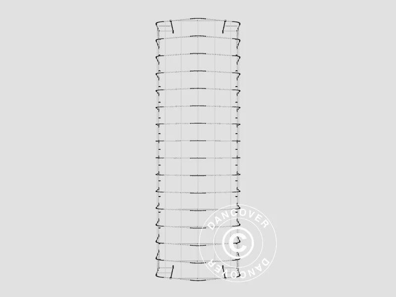 Lagertält PRO 6x18x3,7m PVC med takpanel, Grön - Image 22