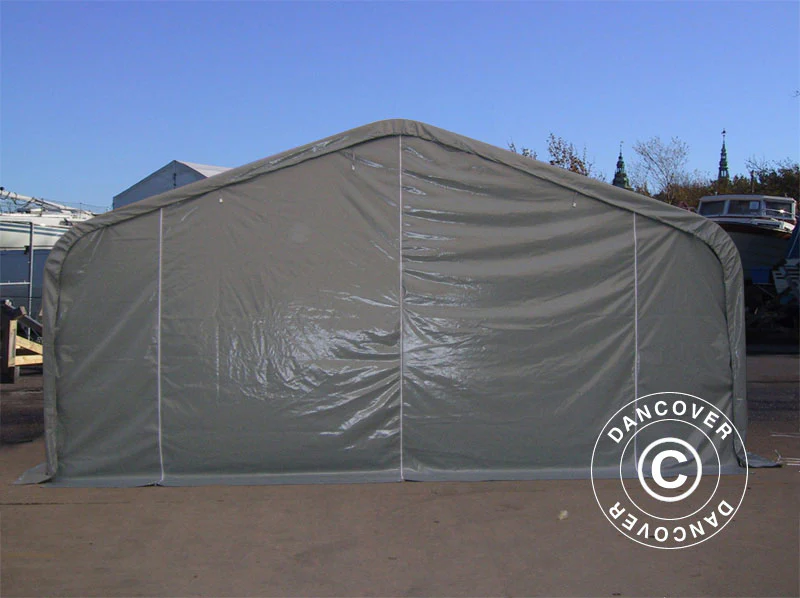 Lagertält PRO 6x6x3,7m PVC, Grå - Image 4