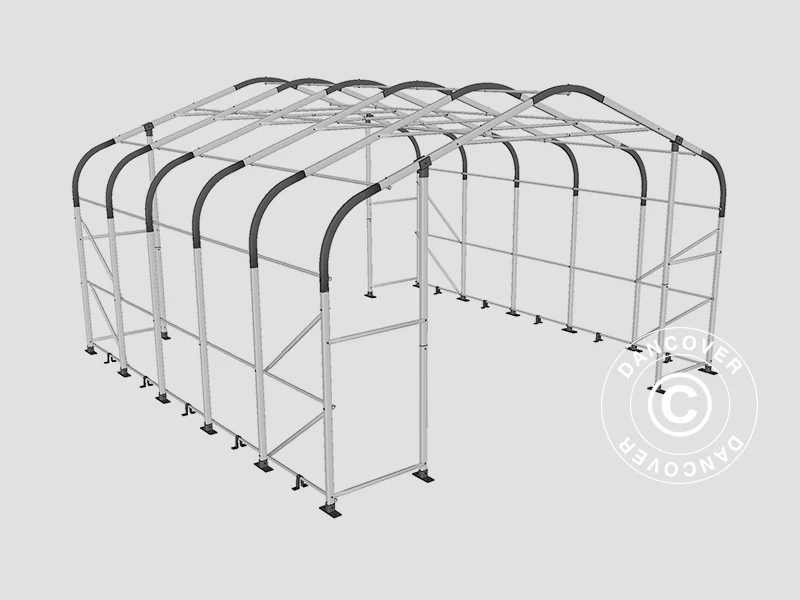 Lagertält PRO 6x6x3,7m PVC, Grön - Image 11