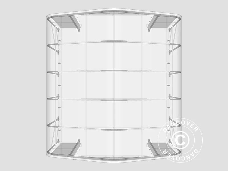 Lagertält PRO 6x6x3,7m PVC, Grön - Image 7