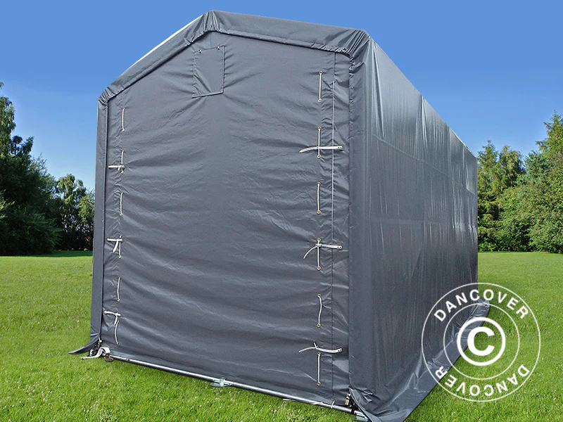Lagertält PRO XL 3,5x8x3,3x3,94m, PVC, Grå - Image 2
