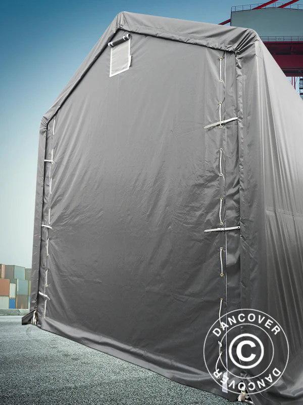 Lagertält PRO XL 3,5x8x3,3x3,94m, PVC, Grå - Image 6