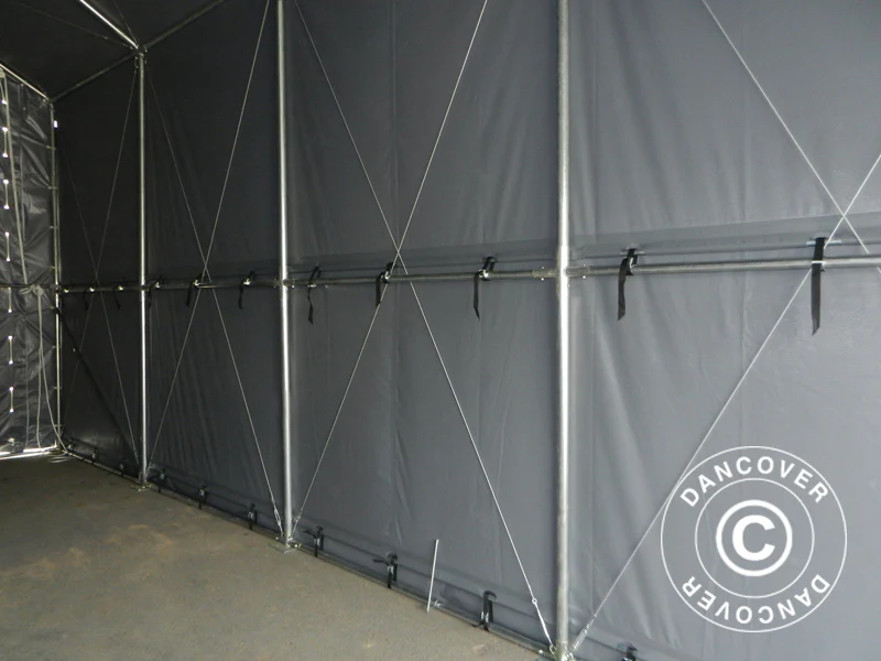 Lagertält PRO XL 3,5x8x3,3x3,94m, PVC, Grå - Image 8