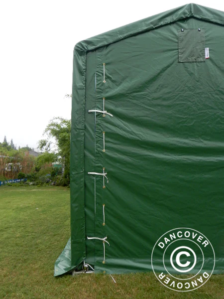 Lagertält PRO XL 3,5x8x3,3x3,94m, PVC, Grön - Image 11