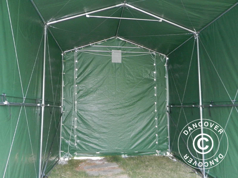 Lagertält PRO XL 3,5x8x3,3x3,94m, PVC, Grön - Image 12