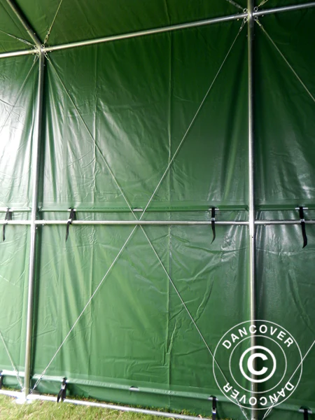 Lagertält PRO XL 3,5x8x3,3x3,94m, PVC, Grön - Image 15