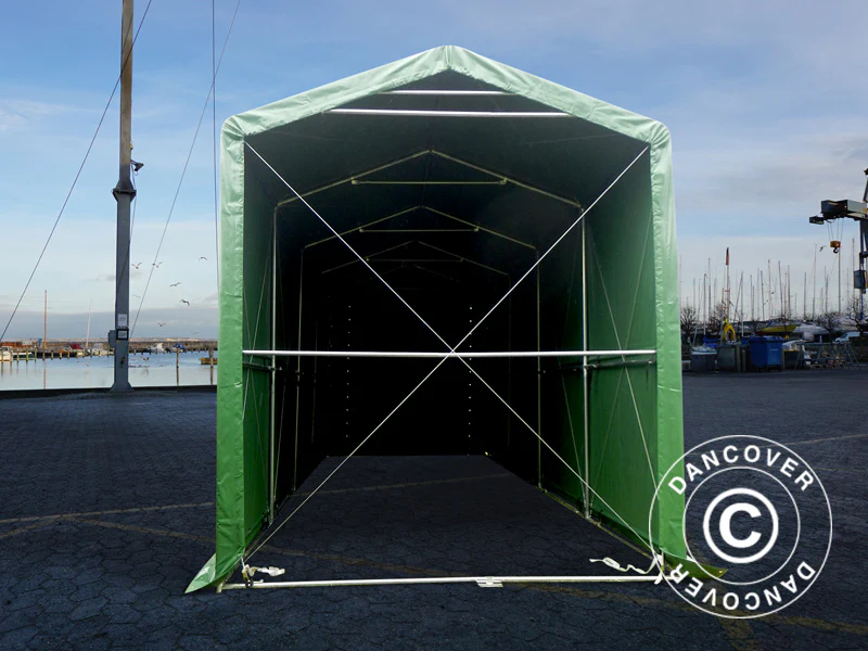 Lagertält PRO XL 3,5x8x3,3x3,94m, PVC, Grön - Image 5