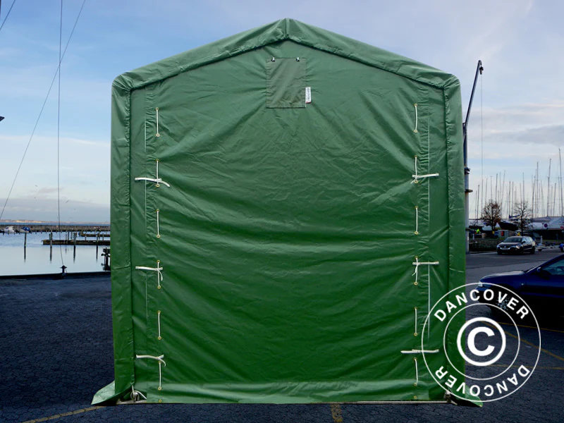 Lagertält PRO XL 3,5x8x3,3x3,94m, PVC, Grön - Image 6