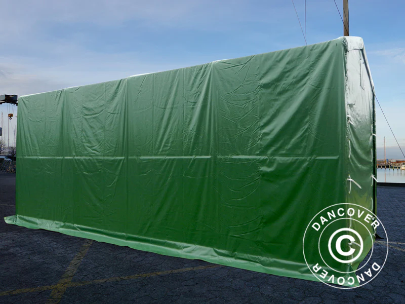 Lagertält PRO XL 3,5x8x3,3x3,94m, PVC, Grön - Image 7
