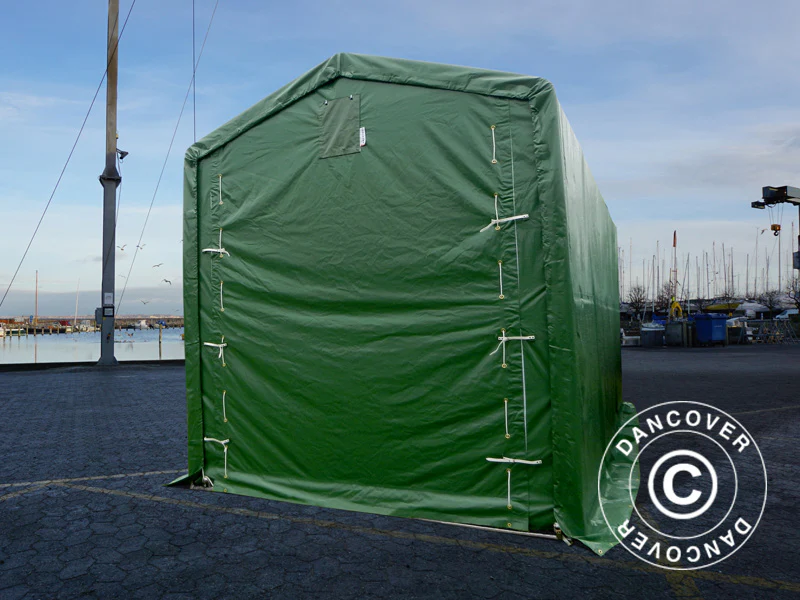 Lagertält PRO XL 3,5x8x3,3x3,94m, PVC, Grön - Image 8
