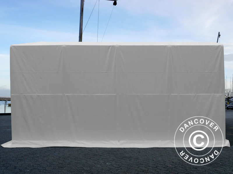Lagertält PRO XL 3,5x8x3,3x3,94m, PVC, Vit - Image 10