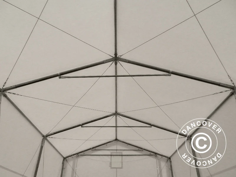 Lagertält PRO XL 3,5x8x3,3x3,94m, PVC, Vit - Image 13