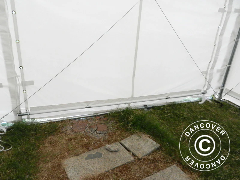 Lagertält PRO XL 3,5x8x3,3x3,94m, PVC, Vit - Image 16