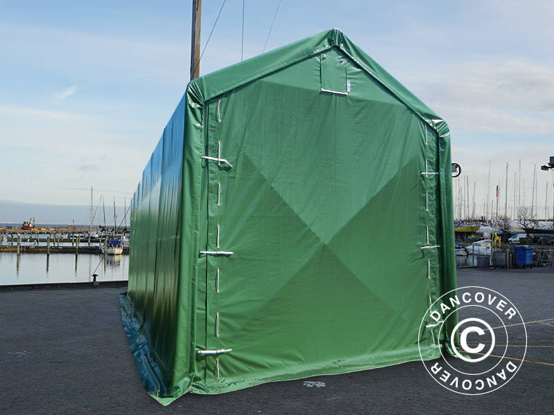 Lagertält PRO XL 4x10x3,5x4,59m, PVC, Grön - Image 3