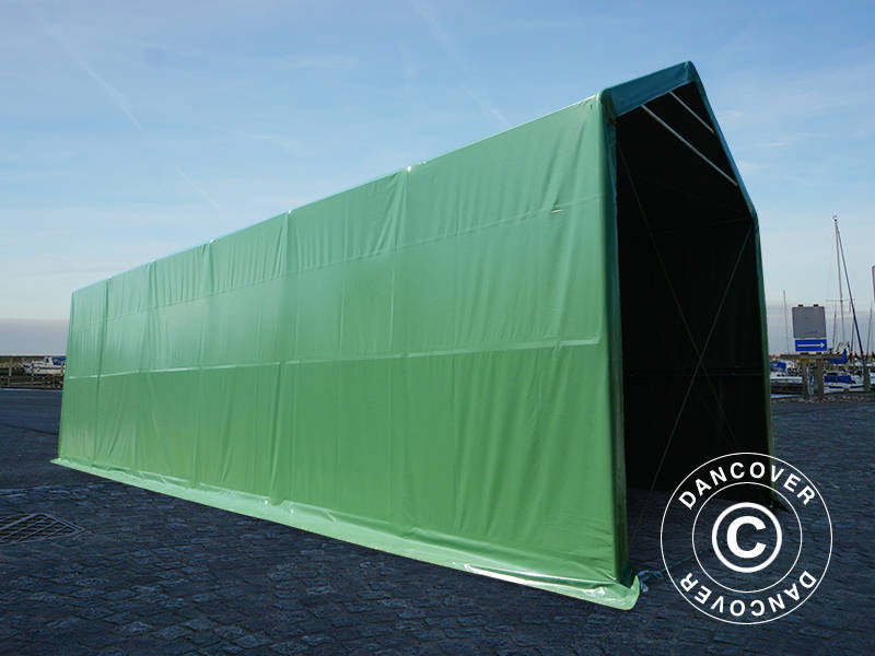 Lagertält PRO XL 4x12x3,5x4,59m, PVC, Grön - Image 11