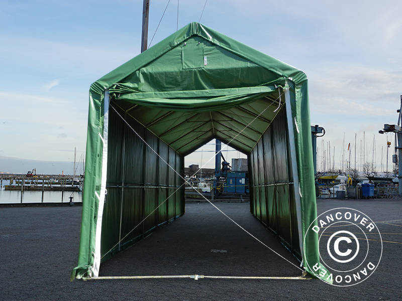 Lagertält PRO XL 4x12x3,5x4,59m, PVC, Grön - Image 6
